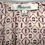 Madewell Women’s 100% Silk Lily Ruffle Echo Grid Print Sleeveless Top Size S Photo 3