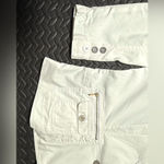 None Women's Y2K White Stretch Blazer With Pockets & Silver Hardware Size 18W Photo 3