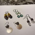 Lot Of 4 Beaded Costume Earrings Pierced Dangle Photo 1