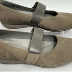 Dansko  Kendra Mary Jane Shoes Size EU 40 US 9.5-10 Taupe Milled Nubuck Wedge Photo 0