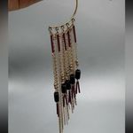 Free People -Chloe Ear Party Ear Chain-Gold /Black Photo 7