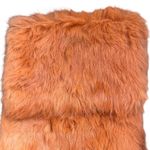 wilson's leather Wilson Leather: Maxima Small Rabbit Fur Crossbody Purse in Orange Photo 2