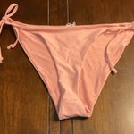 Double Zero NWT blush string bikini top and bottom sz L Photo 4