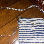Scout blue and white striped purse bag crossbody gold Photo 1