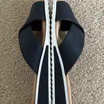 CHAPS Black Faux Leather Olessia Sandals sz7 Photo 5