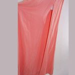 Lovers + Friends Anzen Gown XL Strawberry Ice Strapless Flounce Leg Slit New Photo 4