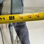 Indigo Rein  linen rayon blue striped ruffle jumper romper pants M vacation Photo 9