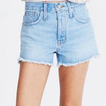 Madewell Relaxed Denim Shorts Jean Cutoff Dunwoody Wash Blue Plus Size 35 Photo 0