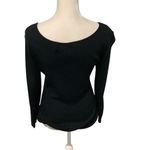Joseph A  Women’s Black Leopard Trim High End Ladies Sweater Size S WORN ONCE Photo 2