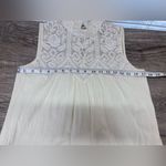 SEA New York‎ Size 2 Dress Embroidered Sleeveless Cream Peasant Wedding Photo 5