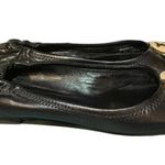 Tory Burch CLAIRE BLACK LEATHER BALLET FLATS Photo 1