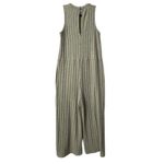 World Market S/M Olive Green Ribbed Knit Jumpsuit Earthy Neutral Boho Minimalist Photo 1
