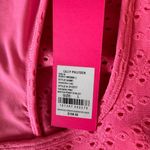 Lilly Pulitzer  - NWT Asana Bra Tank Top Pink Eyelet Racerback Shelf Bra Sz L Photo 7