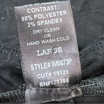 Vocal Faux Suede Moto Leggings Large Black Olive Stretch Panel Pants Large Photo 4