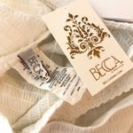 Becca  by Rebecca Virtue Ponza Smocked One Shoulder Cover-Up Midi White M Photo 4