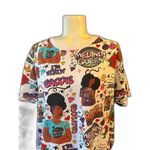 On Fire  Melanin Queen Tunic Top Tie Waist 1X Photo 6