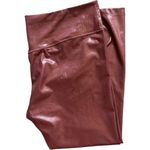 Nike Womens  One Icon Clash Mid Rise 7/8 Rose Gold Shimmer Pink Clay Leggings XXL Photo 5