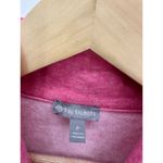 Talbots Pink Heather Featherweight Fleece Wrap Neck Pullover Sweater Top Women P Size 0P Photo 6