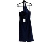 Bardot NWT Riviera Crossover Halter Neck Cutout Corset Dress In Navy Photo 10