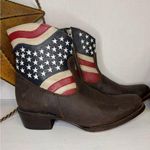 Womens JB Dillon USA Cowboy Boots Leather American Flag size B. Photo 0