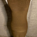 Privy  Green Open Back High Neck Drapey Sleeveless‎ Midi Dress Size Large Photo 0