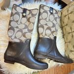 Coach  Women's Brown Rain Boots Photo 5