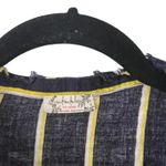 Free People Intimately  Size XS Navy Blue High Low Striped Blouse Tunic Photo 5