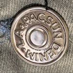 PacSun  Women's Denim Skinny Jeans Gray Stretch Mid-Rise Raw Hem EUC Photo 3