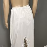 Vintage Wonder Maid Half Slip Size Medium Long Maxi Walking Slit Nylon Lace Photo 1