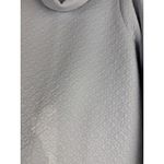 J.Crew  Quilted Geometric Print Cowl Neck Sweatshirt Light Blue Women's L EST Photo 4