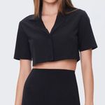 Forever 21 Cropped Woven Shirt and Mini Skirt Set Photo 7