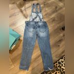 Kensie Blue Denim Overalls Casual Style Photo 3