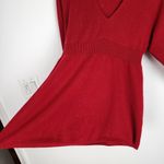 Lord & Taylor Red Cashmere Sweater V Neck Empire Waist Size M Size M Photo 9