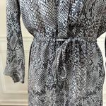 Babaton Aritzia Bennett Snake Print Silk Shirt Dress XS Photo 3