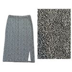 14th & Union Midi Skirt Black White Pull On Design Knit Size Large Fall Photo 1