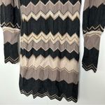Missoni M  Zig Zag Long Sleeve Backless Dress Brown Black NWT Photo 2