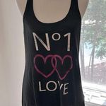 Super Cute PJ Salvage Racer Back Pajama Tank, Size Small, Black Photo 0