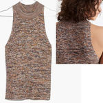 Madewell Pecan Marled Mockneck Sweater Tank Brown Warm Tones Size XL 16/18 Photo 2