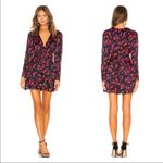 L'Academie L’Academie Jane Mini Wrap Dress in Black Floral Photo 1