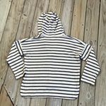 Madewell Women's Striped Context Hoodie Cream/Black Size S Photo 1
