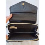 Black w/ White Polk A Dots Wristlet Clutch Purse Snap Closure Credit Card Holder Photo 4