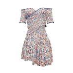 Poupette St. Barth  Soledad Mini Dress, Aqua Dalia, Medium Photo 11