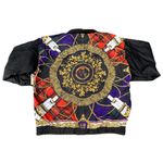 South Harbour NWT Vintage 90s  Greek Black Zip Up Bomber Windbreaker Jacket Photo 1