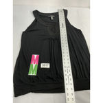 Cable & Gauge Womans XL Black Blouse Sleevless Embroidered Photo 5