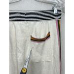 Faherty  Womens Jogger Small Beige Organic Cotton Cashmere Blend Rainbow Stripe Photo 4