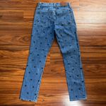 Madewell The High Rise Slim Boy Jean Starry Night Star Denim Jeans Size 23 Photo 6
