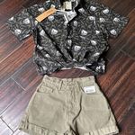 Los Angeles Apparel Denim shorts & button down shirt set Tilly’s casual classic Photo 0