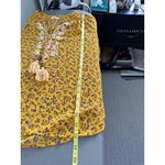 Ashley Mason Mason‎ & Belle Mustard Floral Embroidered Peasant Blouse Size M Photo 10