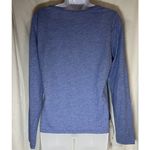G.H. Bass & Co. Women’s Medium Top Blue Layered Hem Long Sleeve Cotton NWT Photo 1