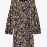 ZARA  Paisley Print Long Sleeve Mini Dress, XS, NWT Photo 5